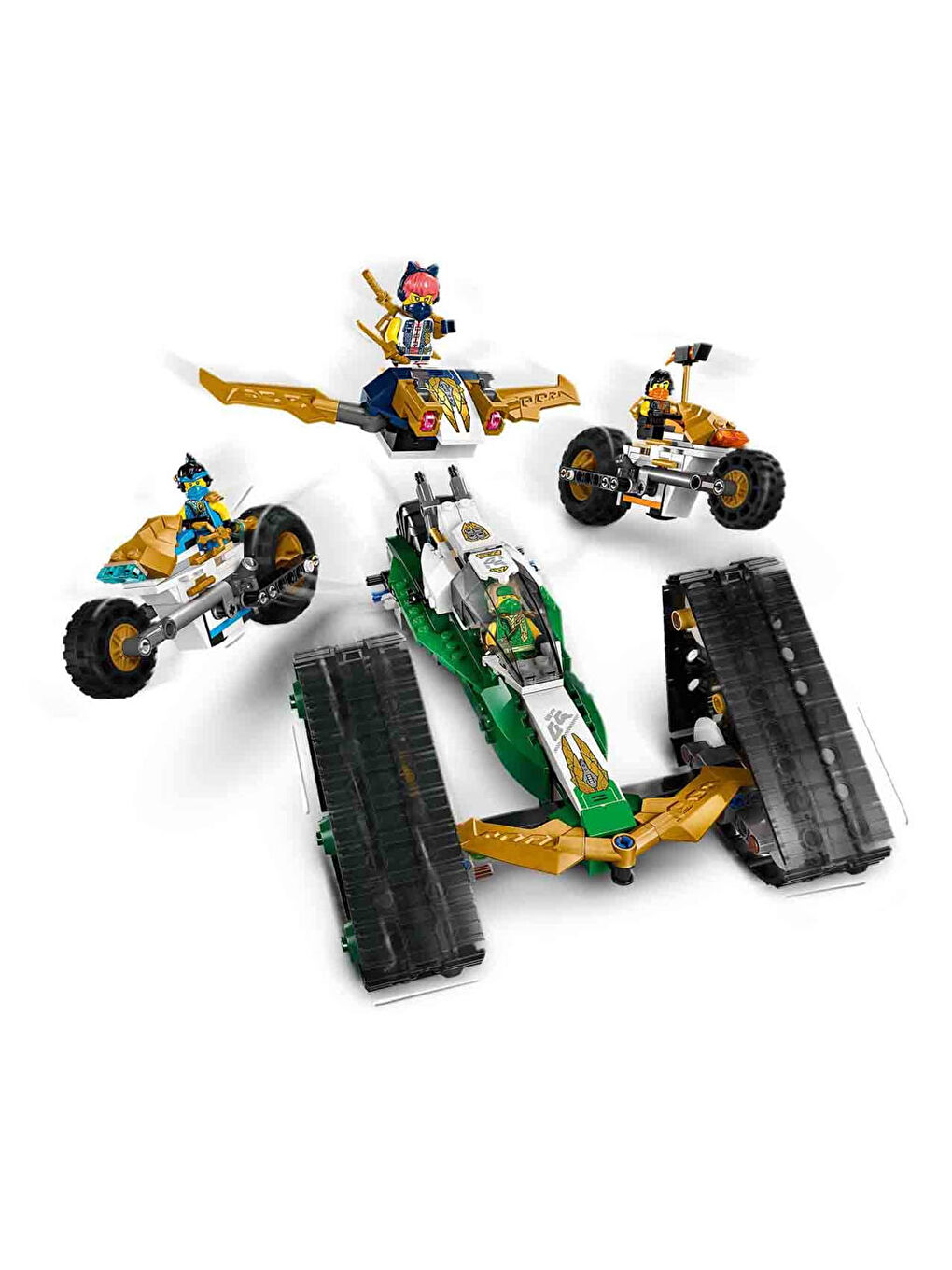 Lego Renksiz NINJAGO Ninja Ekibi Kombo Araç 4ü 1 Arada Oyuncak 71820 - 4