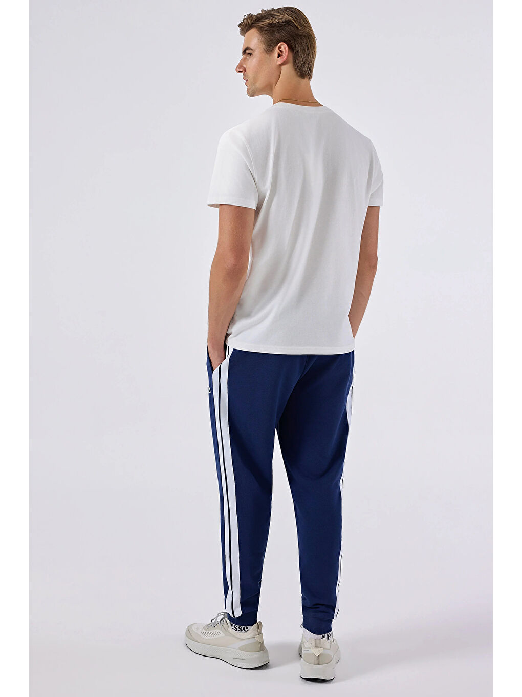 Beyaz Pamuklu Logo Baskılı Regular Fit Bisiklet Yaka T Shirt 6SM5070-OF-3