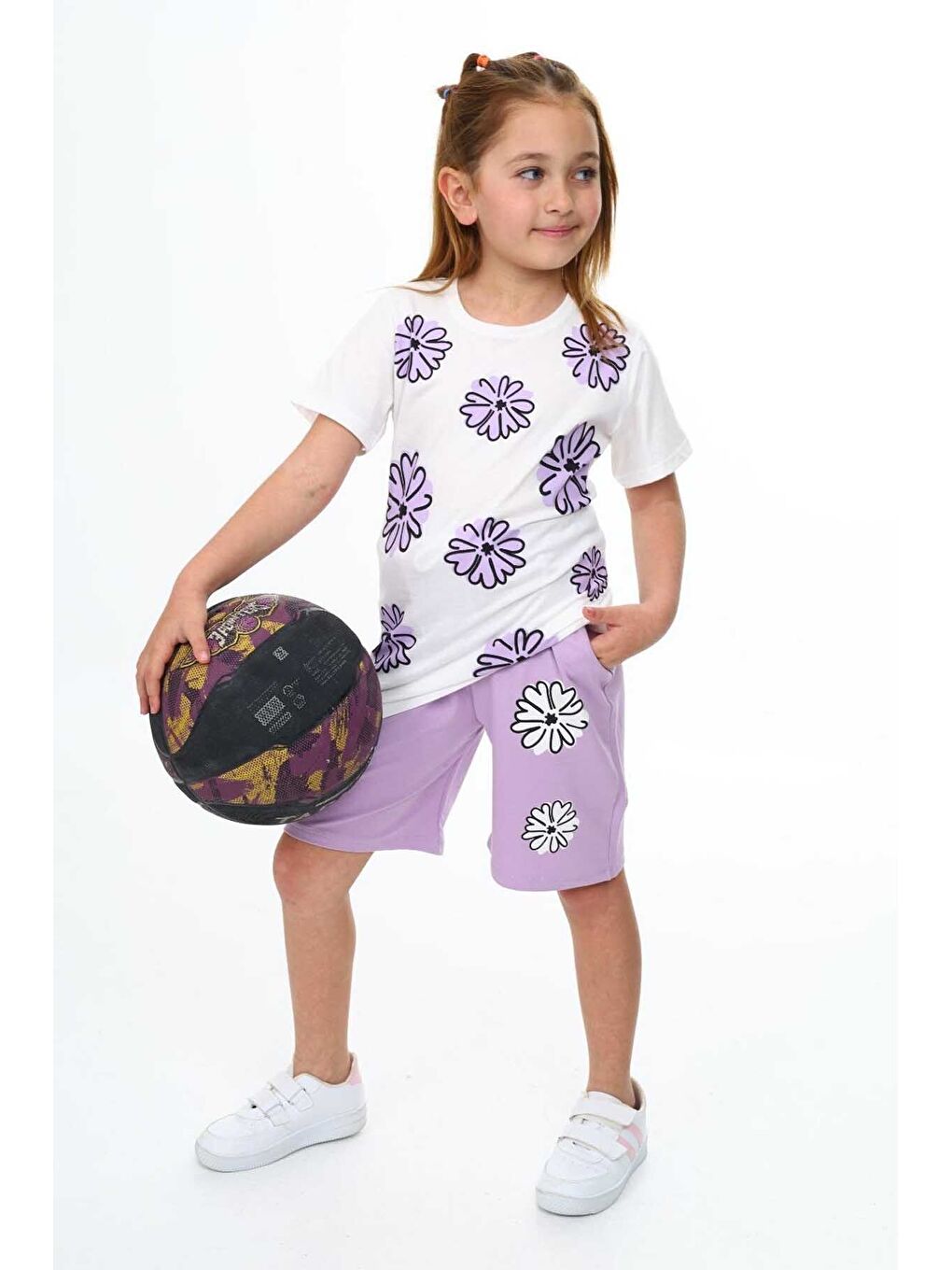 Lila Şortlu Alt Üst Takım-3