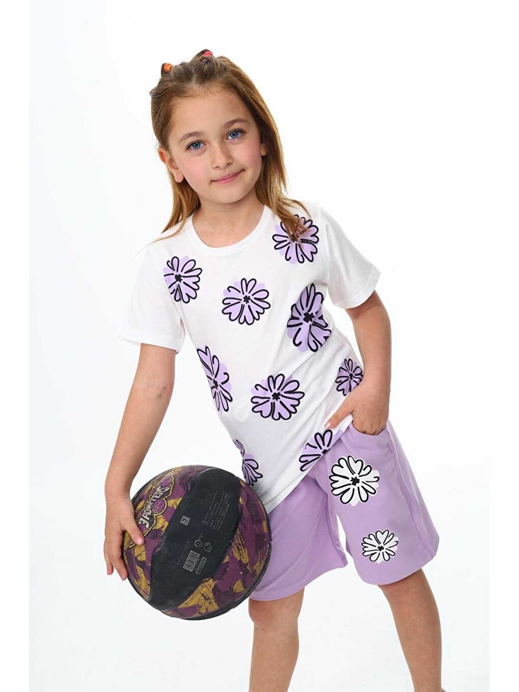 Lila Şortlu Alt Üst Takım-4