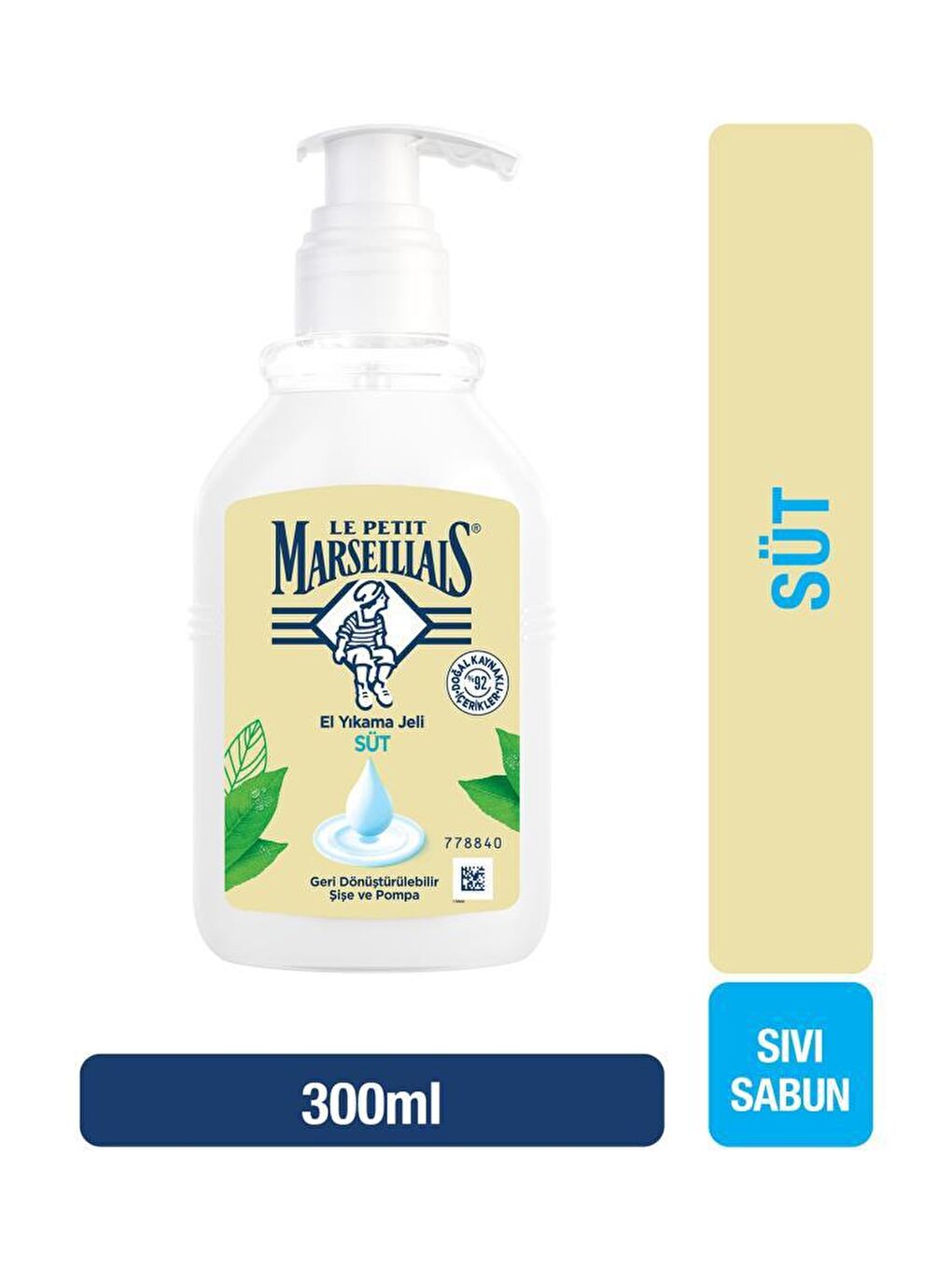 Le Petit Marseillais Renksiz Süt Sıvı Sabun 300 ml