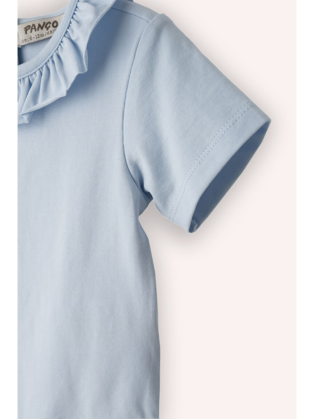 Kız Çocuk Kısa Kollu Body Mavi-2