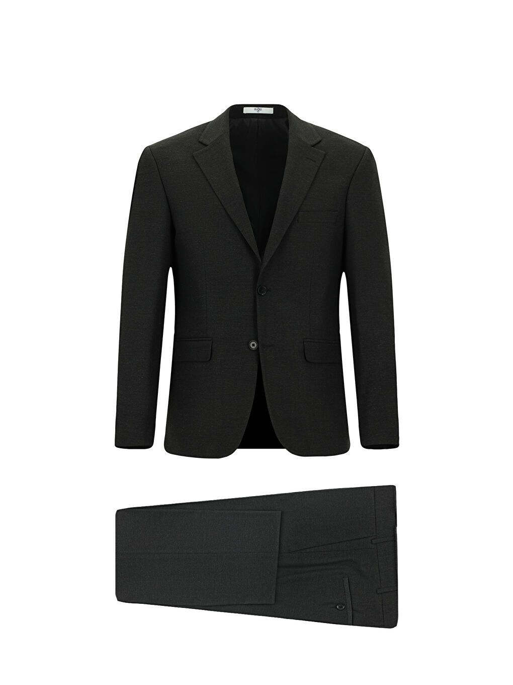 Gri 7 Drop Slim Fit Dar Kesim Yünlü Takım Elbise