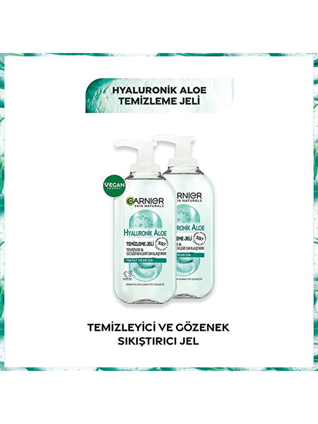Hyaluronik Aloe Temizleme Jeli 200 ml x 2 Adet