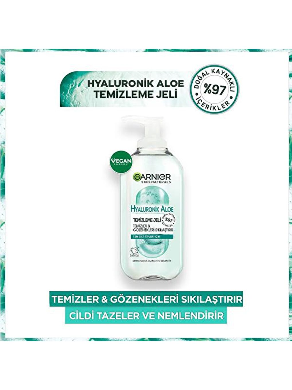 Hyaluronik Aloe Temizleme Jeli 200 ml x 2 Adet-1