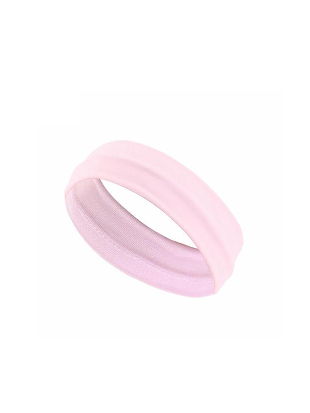 Pembe Jersey Saç Bandı Elastik Penye Sporcu Saç Bandı Yoga Bandı