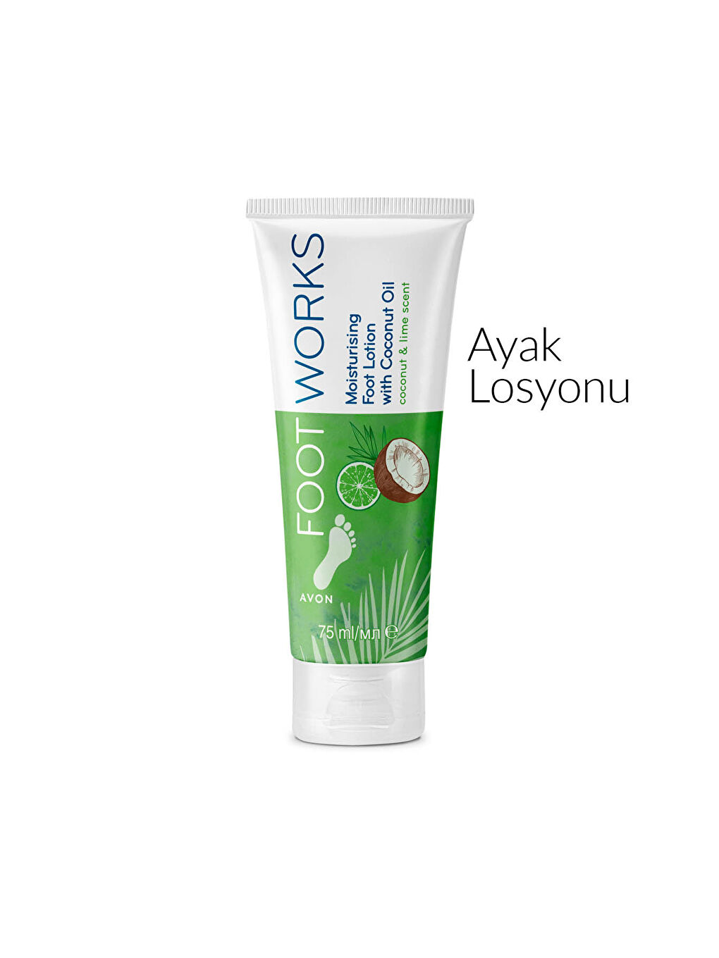 AVON Footworks Hindistan Cevizi ve Misket Limonu Özlü Ayak Losyonu 75 Ml. Üçlü Set - 2