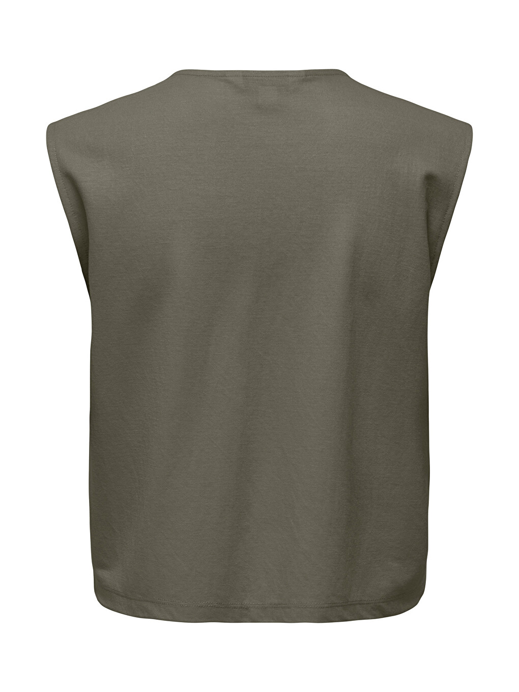 Yeşil Onlsakura Regular Fit Yuvarlak Yaka Bağlama Detaylı Yelek 15366877-1