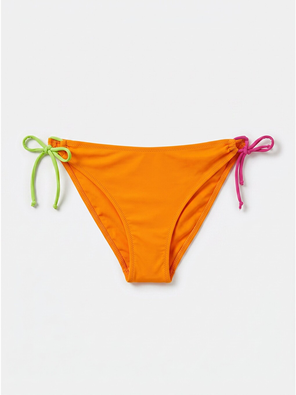 Turuncu Basic Halter Tek Alt Bikini