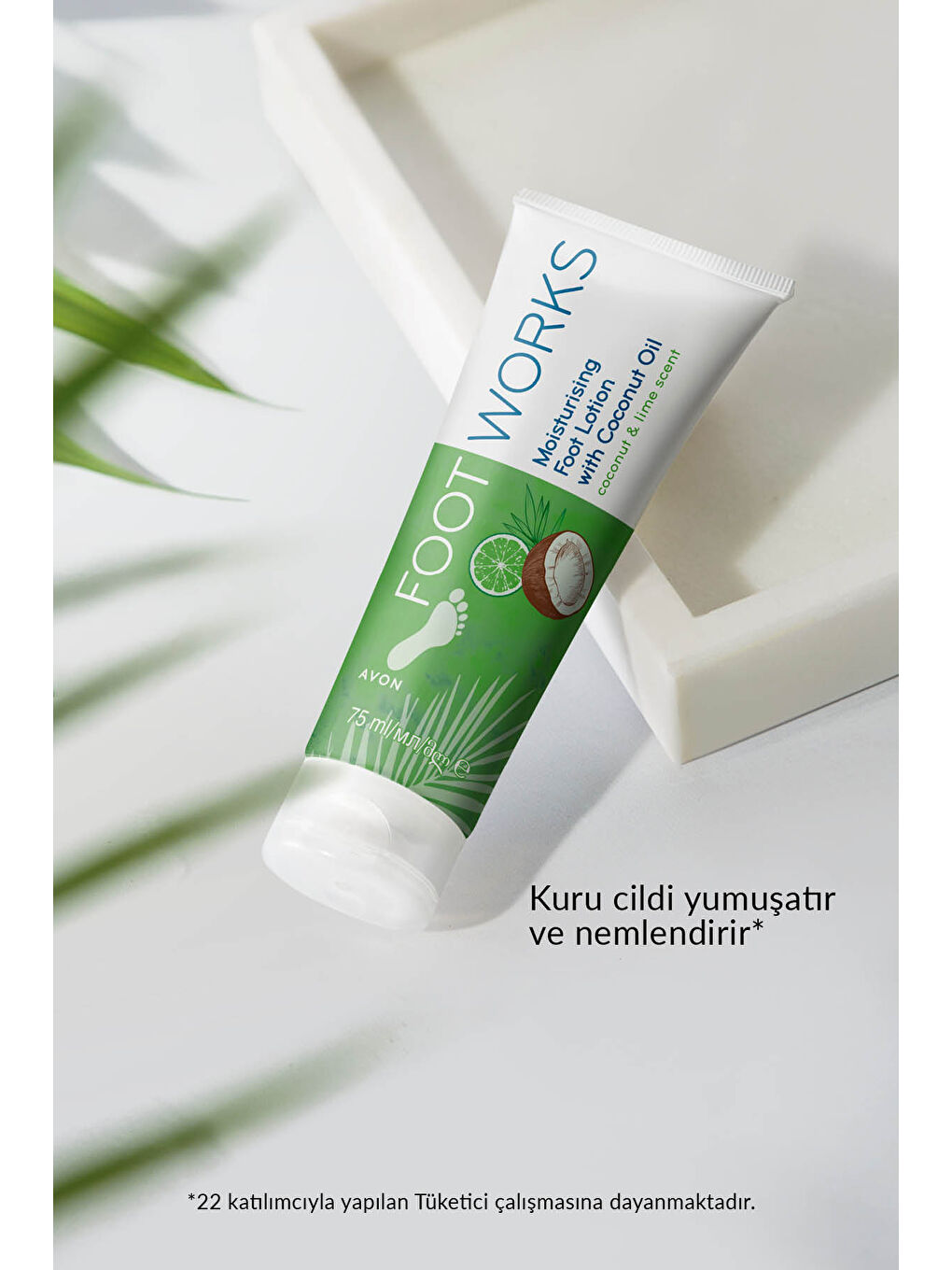 AVON Footworks Hindistan Cevizi ve Misket Limonu Özlü Ayak Losyonu 75 Ml. Üçlü Set - 4