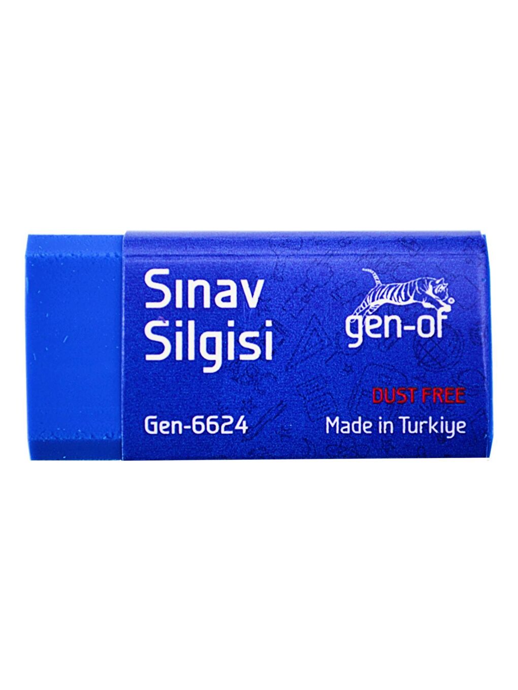 Gen-Of Mavi No:24 Dust Free Orta Boy Sınav Silgisi Mavi (GEN-6624) 1 Adet