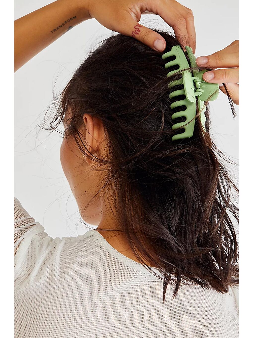 Turkuaz Trendi Büyük Mandal Toka-3