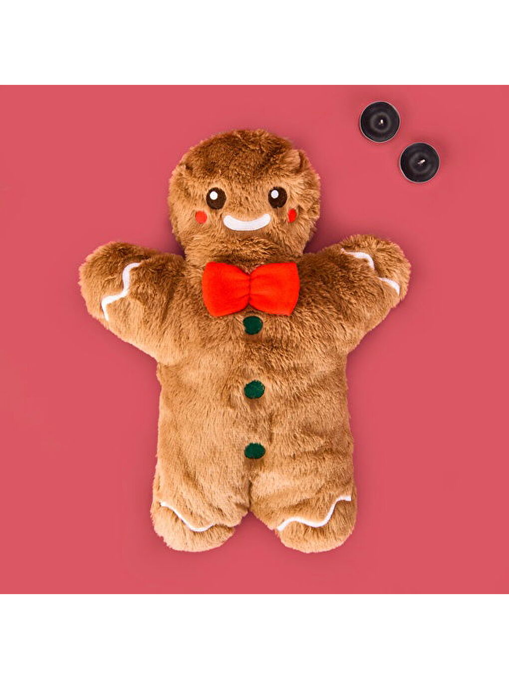 Kurabiye Adam Sıcak Su Torbası - Kahverengi-1