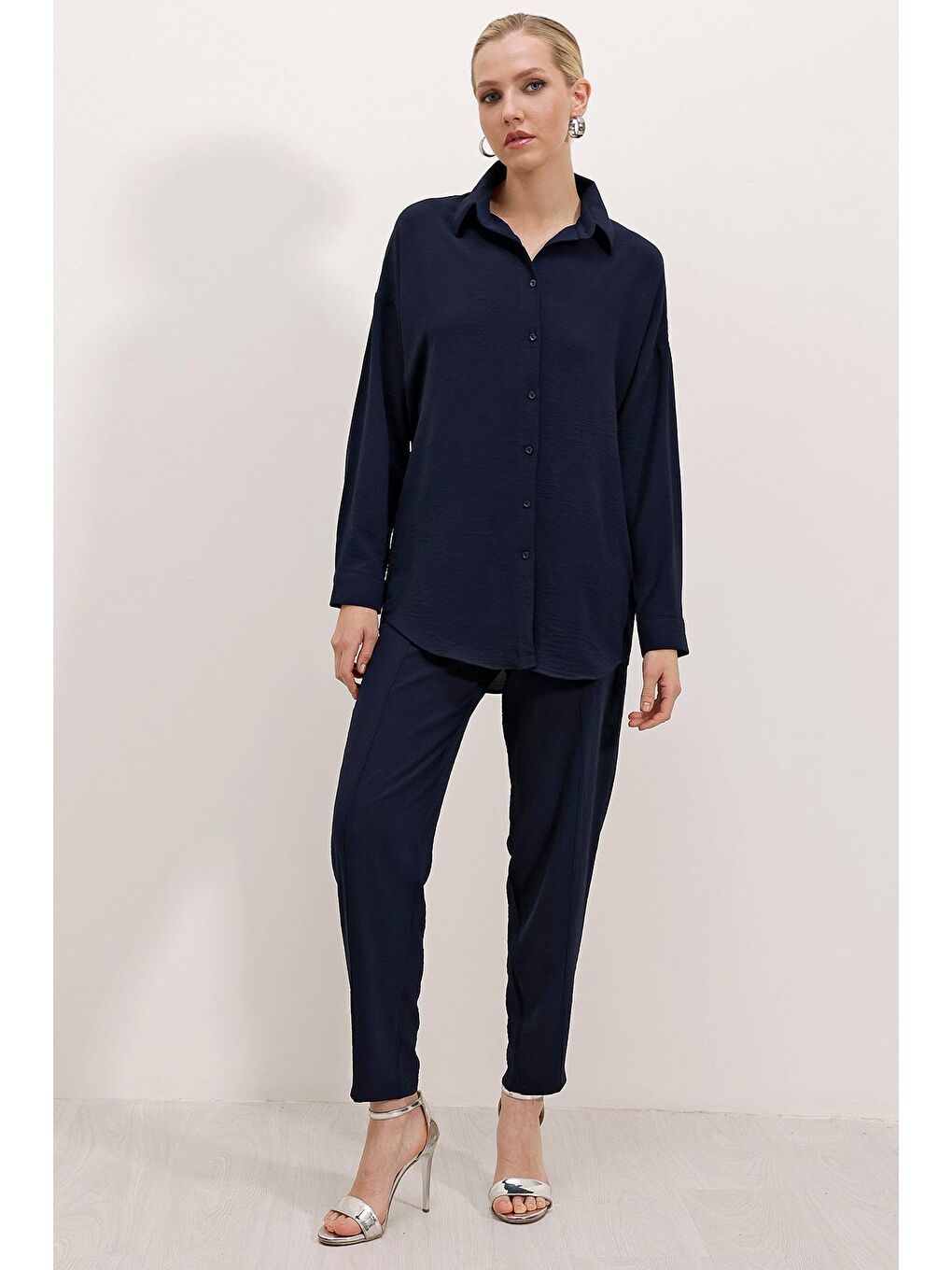 6593 Oversize İkili Takım - Lacivert