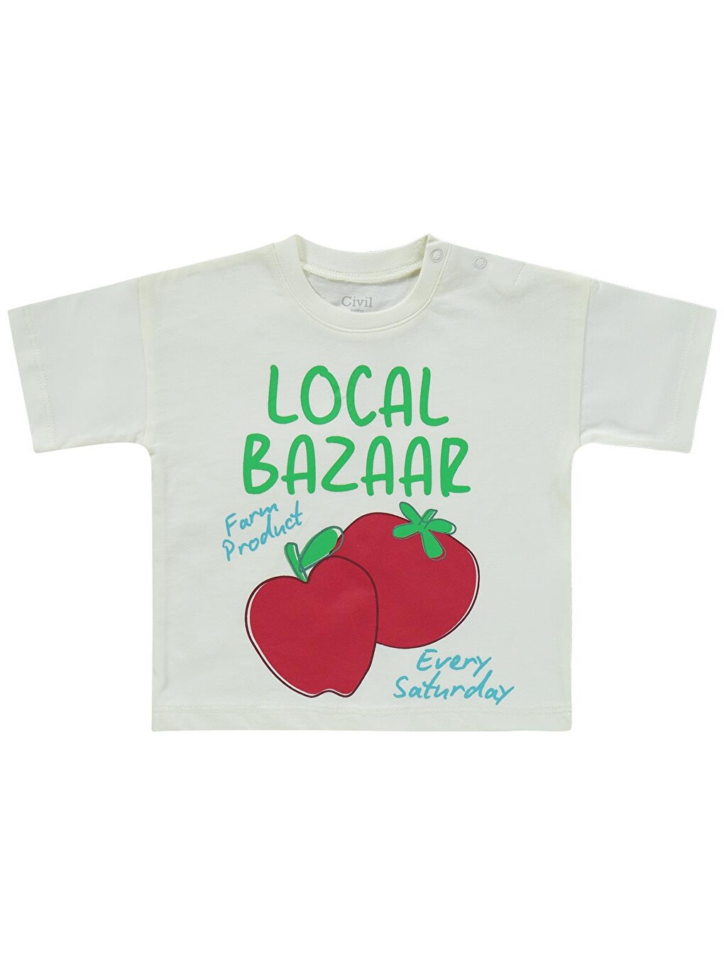 Baby Local Bazaar Baskılı 6-18 Ay Takım - Ekru-2