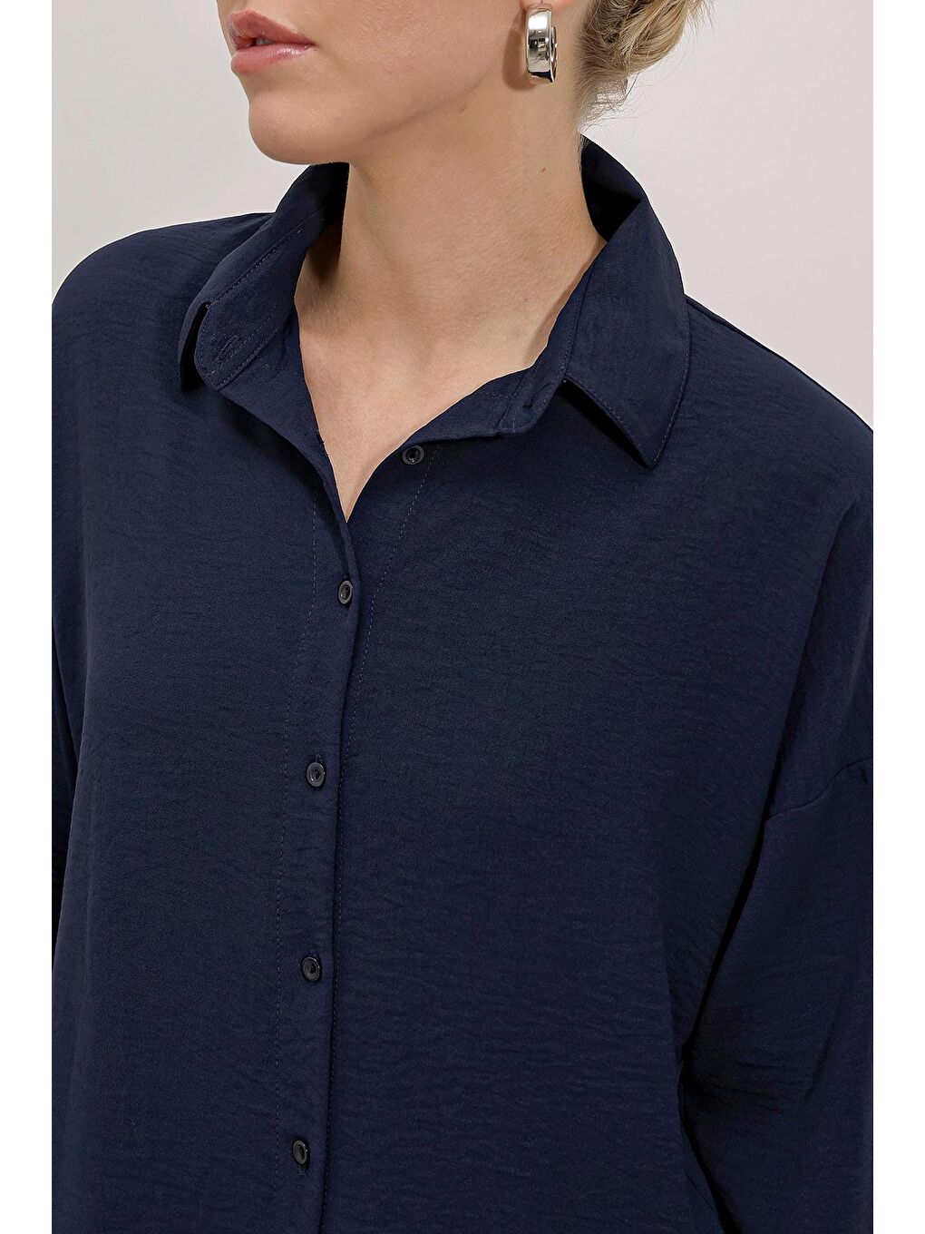 6593 Oversize İkili Takım - Lacivert-3