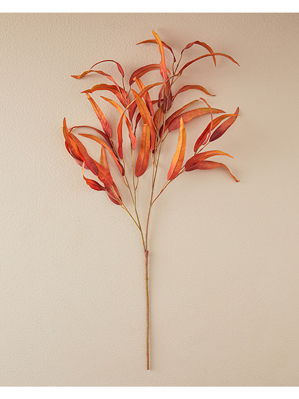 Eucalyptus Spray Tek Dal Yapay Çiçek Turuncu