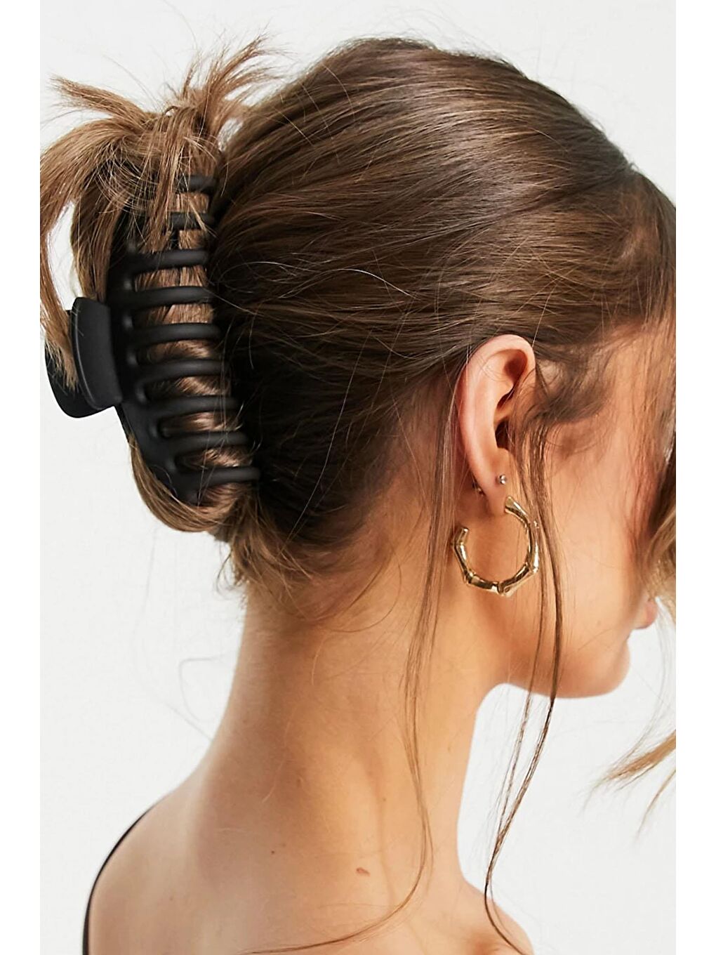 Siyah Trendi Büyük Mandal Toka-1