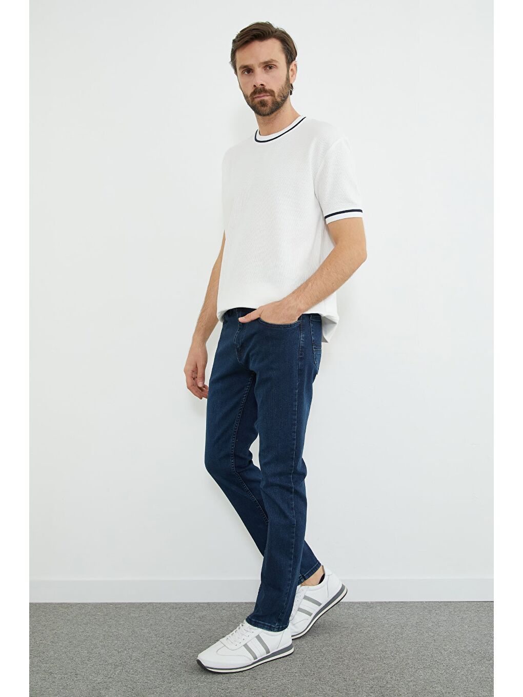 İndigo Regular Fit Normal Bel Jean