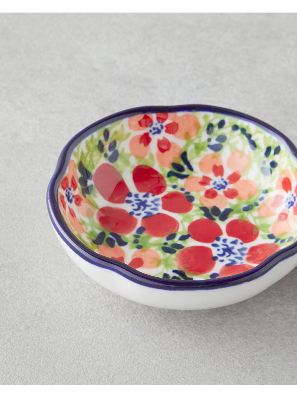 Beyaz Botanic Stoneware Çerezlik 11,5x7,5 cm Renkli-2