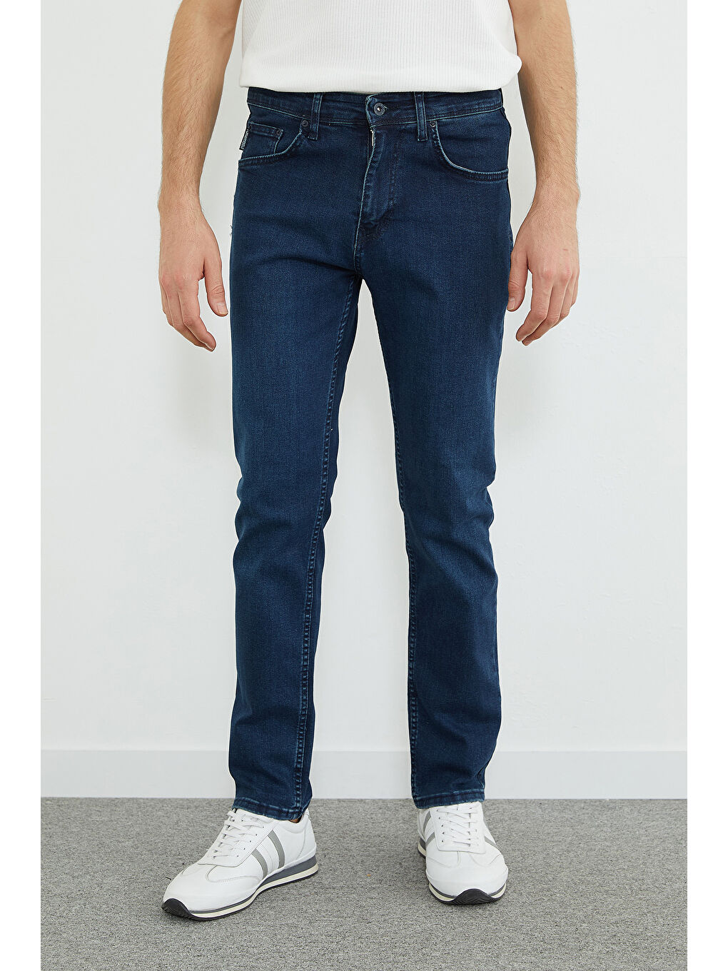 İndigo Regular Fit Normal Bel Jean-1