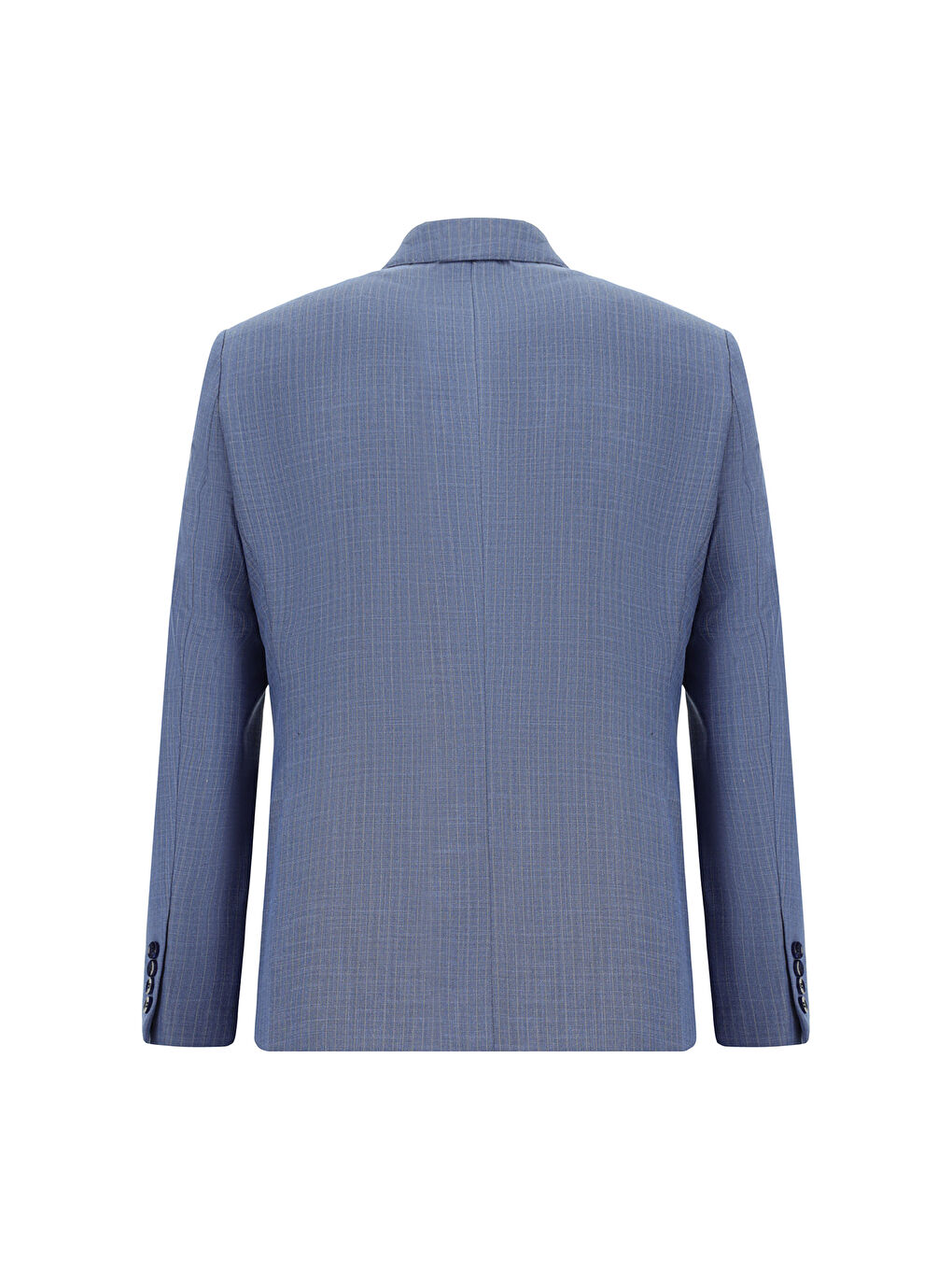 Mavi Regular Fit Çizgili Kruvaze Takım Elbise-2