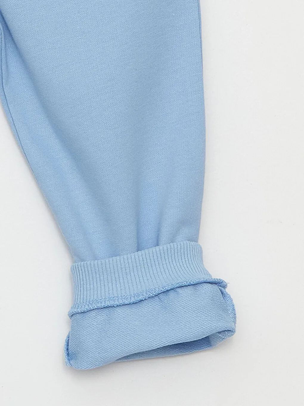 Gri Bisiklet Yaka Erkek Bebek Sweatshirt ve Eşofman Alt 2'li Takım-5