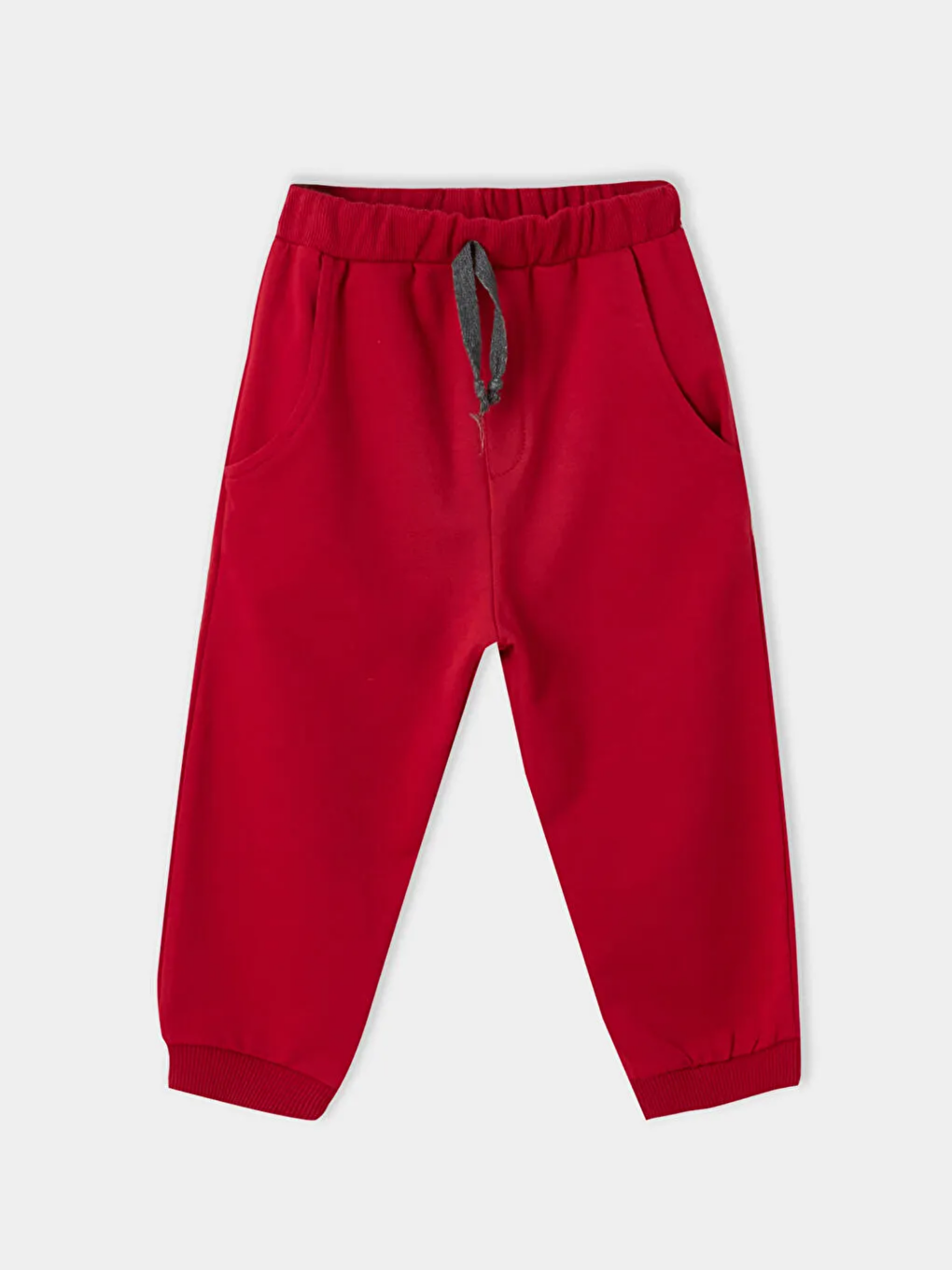 Ekru Bisiklet Yaka Kız Bebek Sweatshirt ve Eşofman Alt 2'li Takım-3