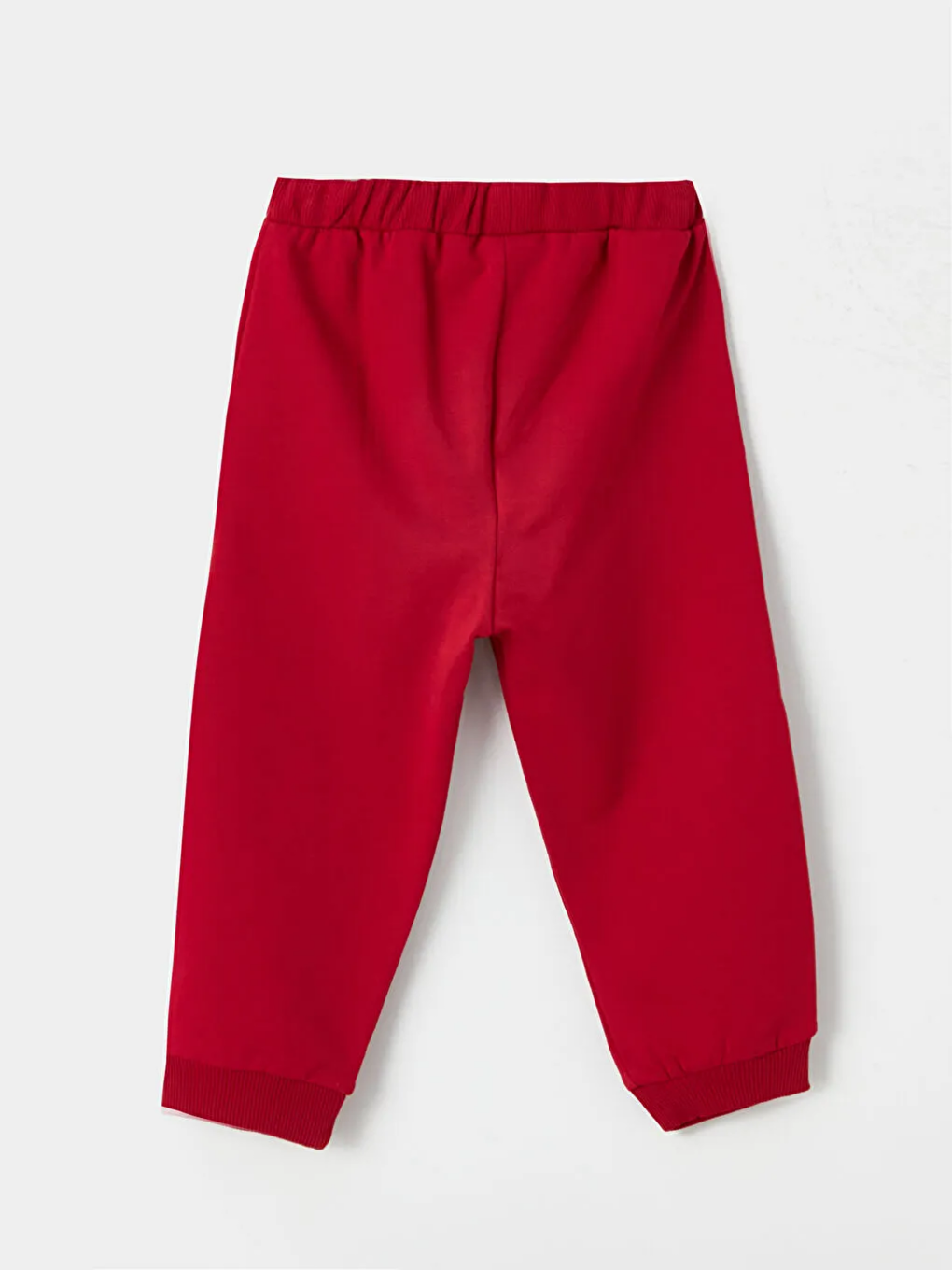 Ekru Bisiklet Yaka Kız Bebek Sweatshirt ve Eşofman Alt 2'li Takım-4