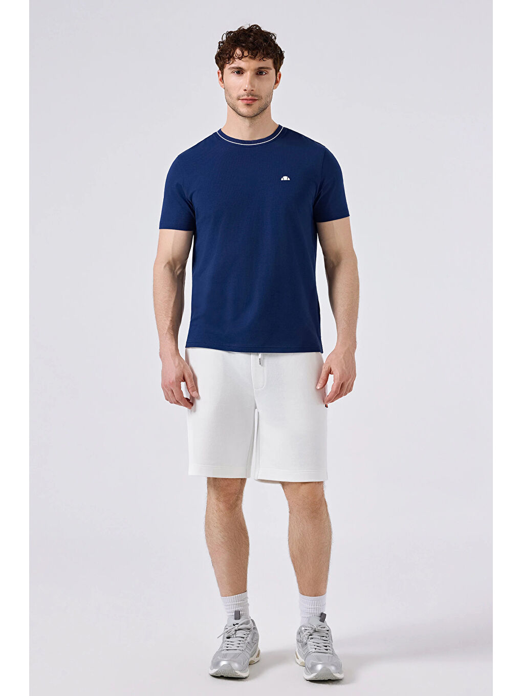 Lacivert Pamuklu Regular Fit Bisiklet Yaka T Shirt 6SM5058-NV-1