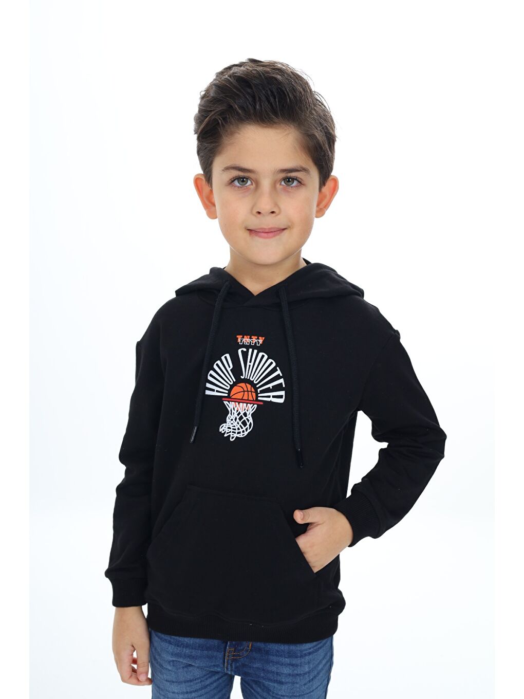 Toontoykids Siyah Erkek Çocuk Baskılı Sweatshirt - 1