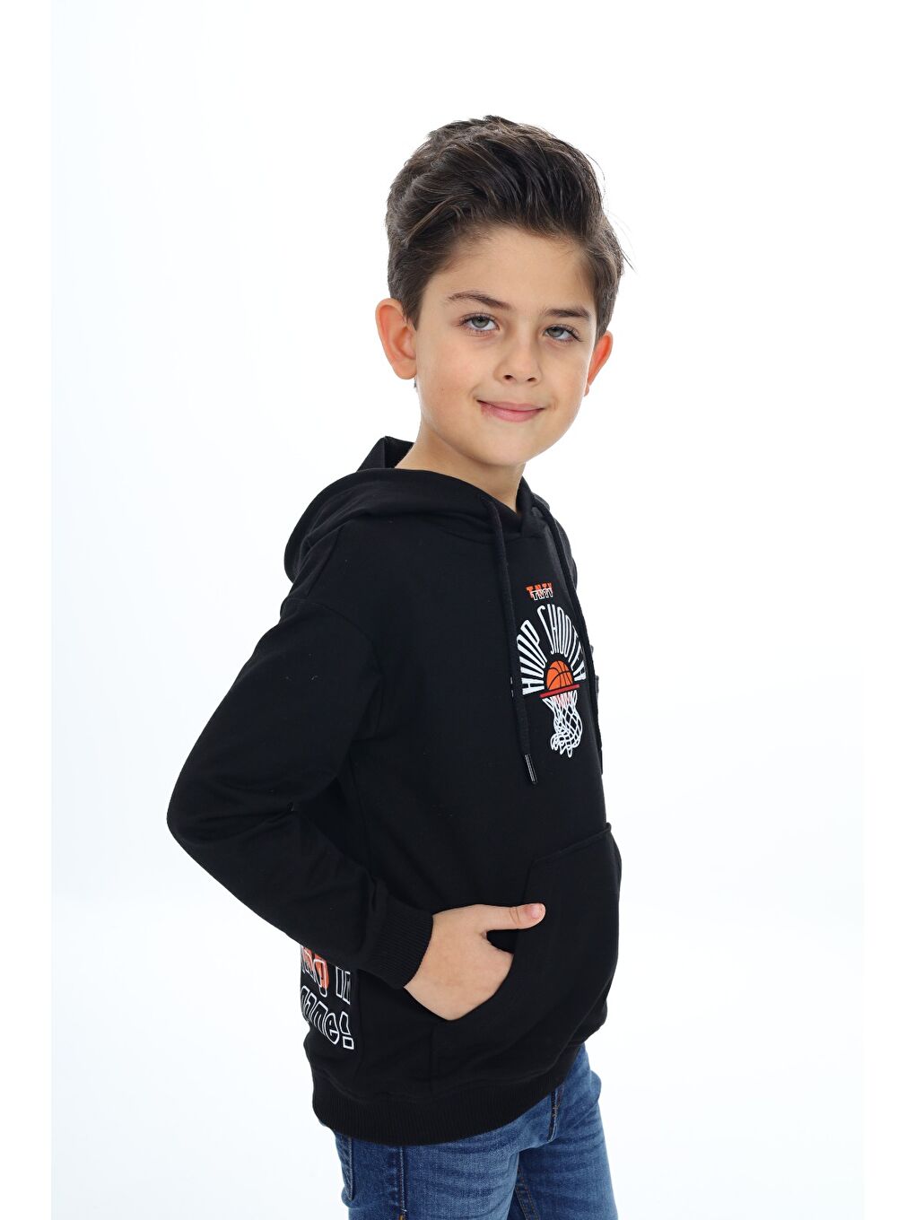 Toontoykids Siyah Erkek Çocuk Baskılı Sweatshirt - 2