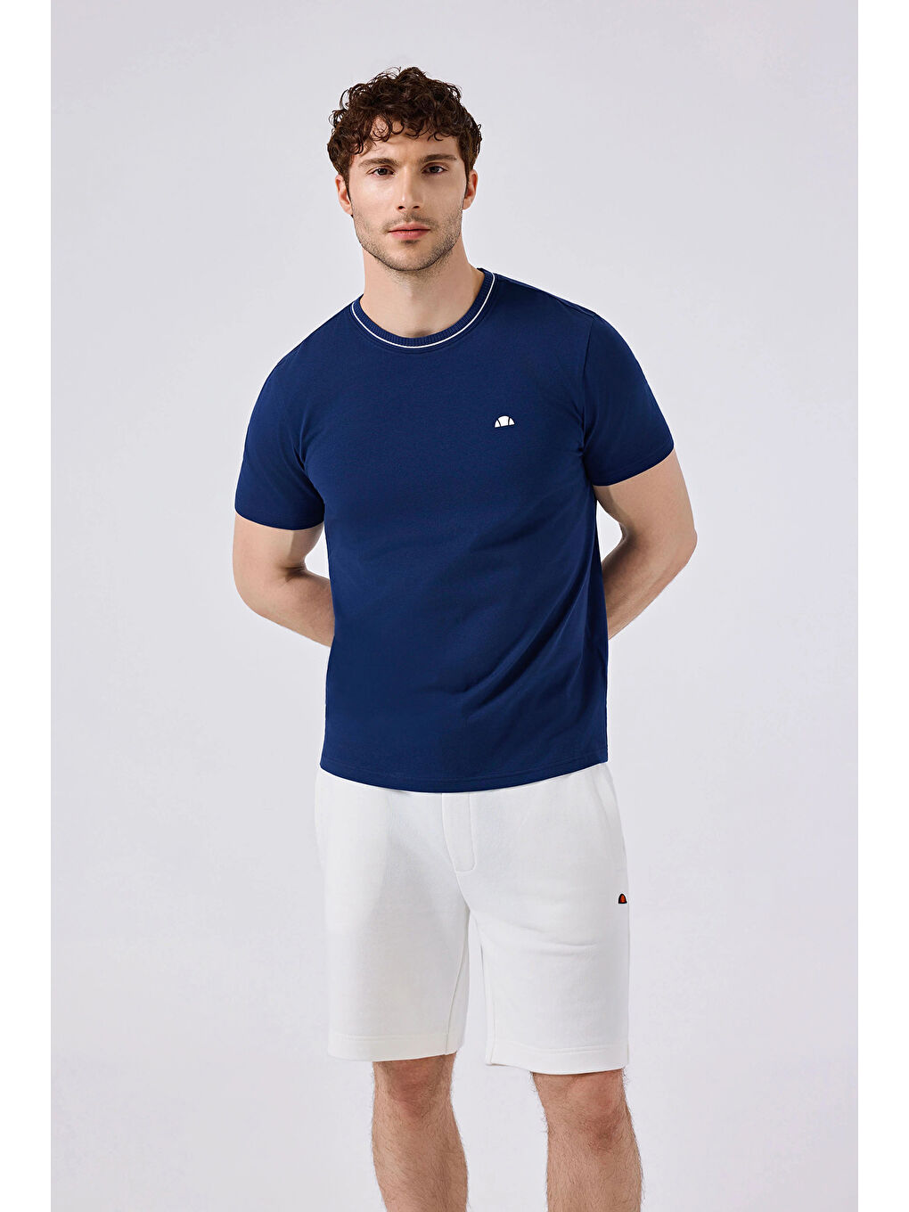 Lacivert Pamuklu Regular Fit Bisiklet Yaka T Shirt 6SM5058-NV-2