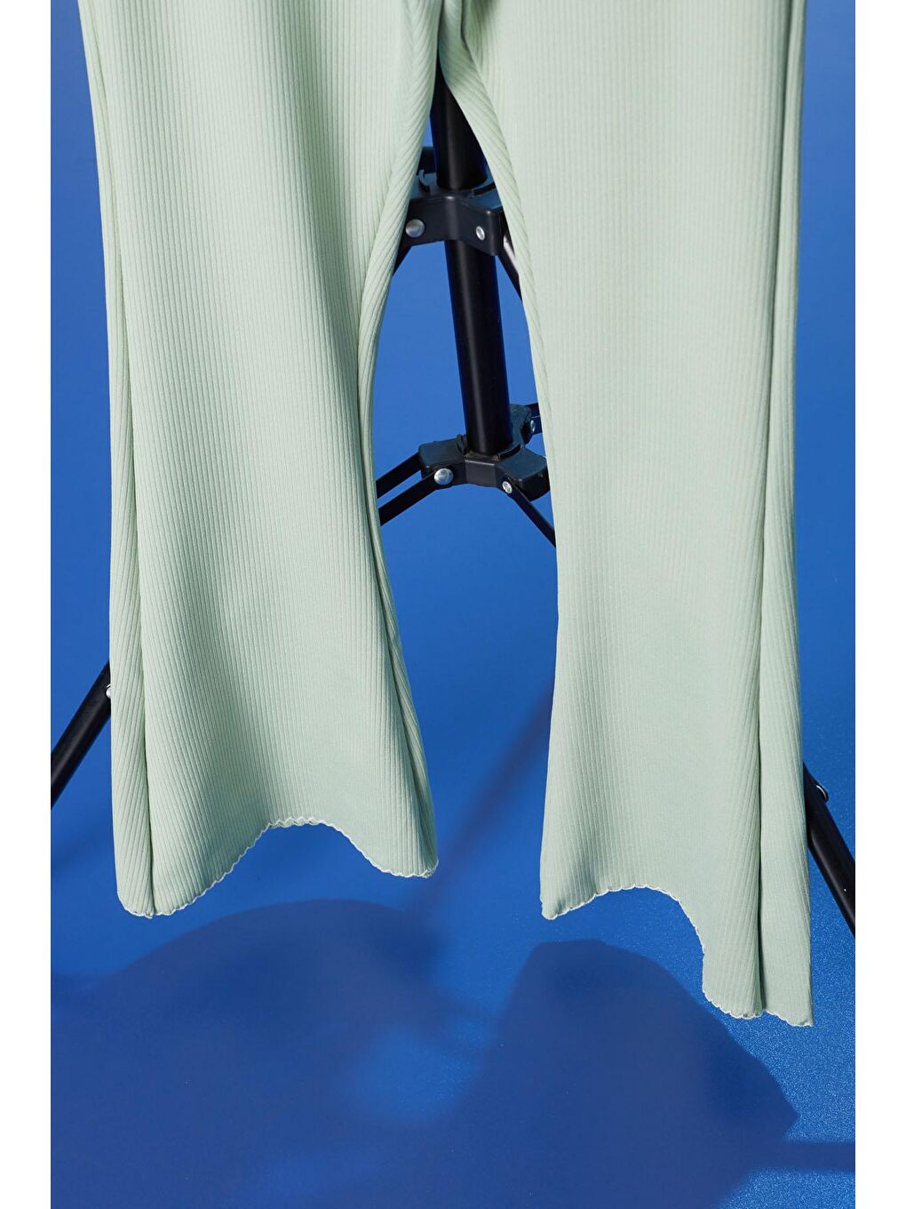 Yeşil Beauty Yazı Nakışlı İspanyol Paça Kız Çocuk Tayt 18183-2