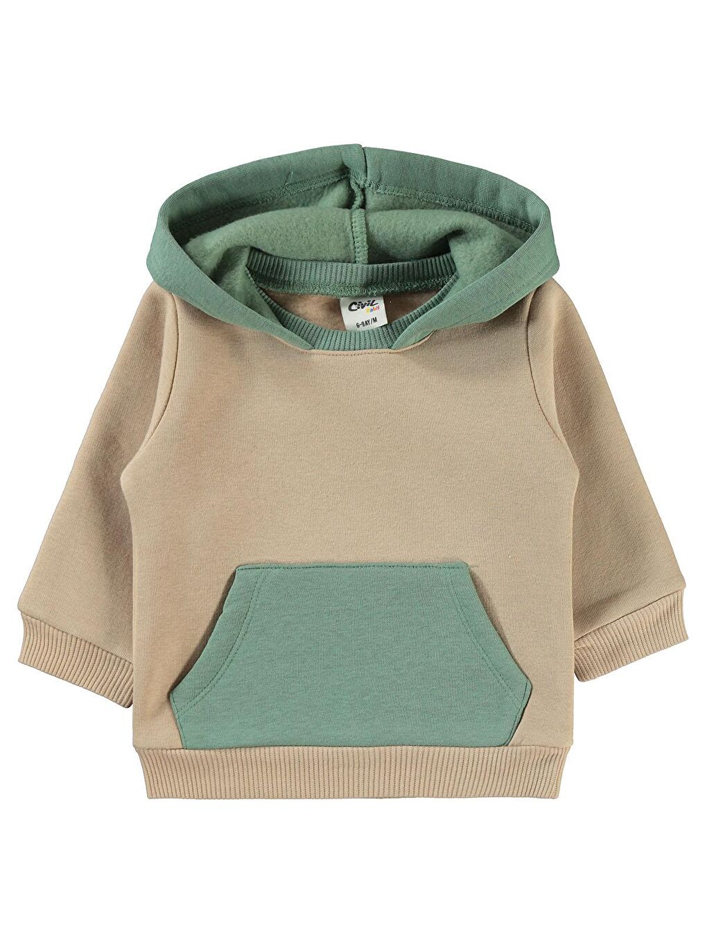 Civil Açık Kahve Baby Erkek Bebek Sweatshirt 6-18 Ay Sütlü Kahve