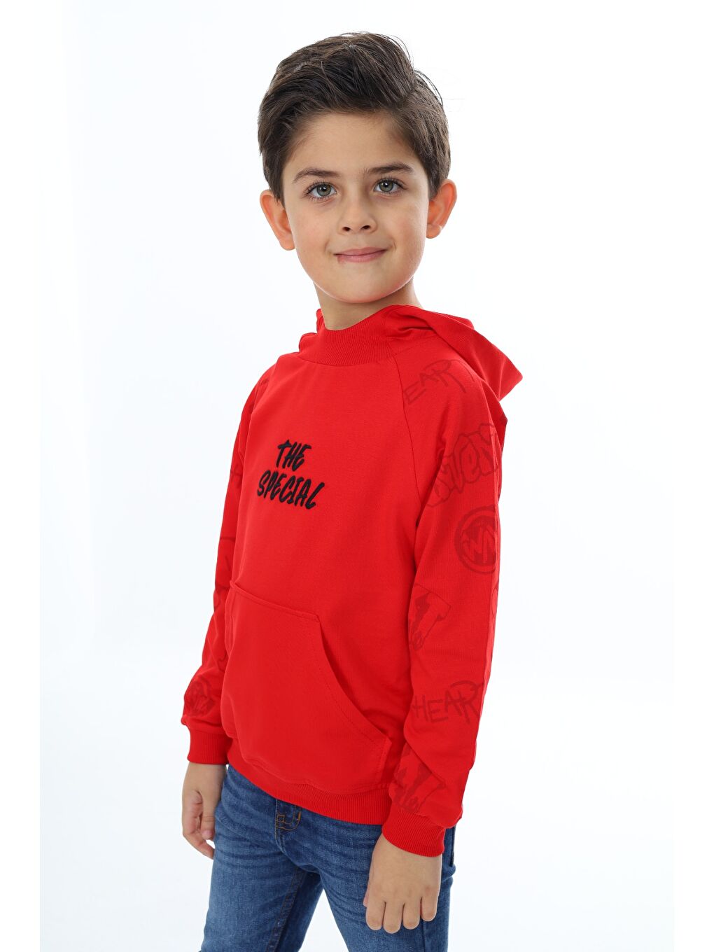 Toontoykids Kırmızı Erkek Çocuk Nakışlı Sweatshirt - 2