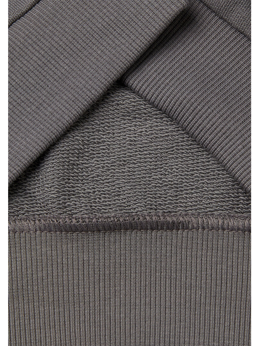 Kız Çocuk Antrasit Simli Benetton Logo Baskılı Bisiklet Yaka Sweatshirt-2