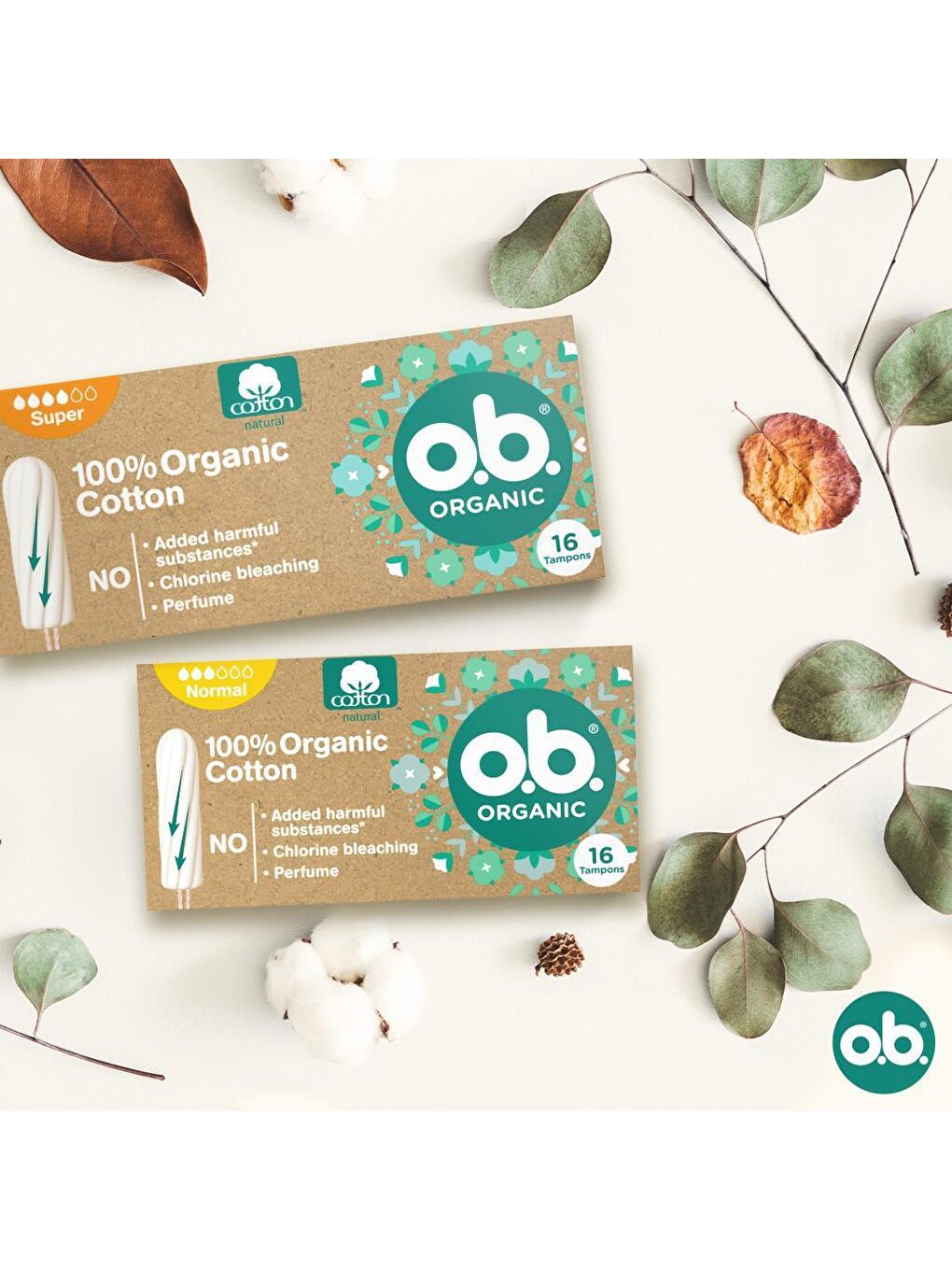 O.B Renksiz Organic Super Tampon 16'lı Paket - 8