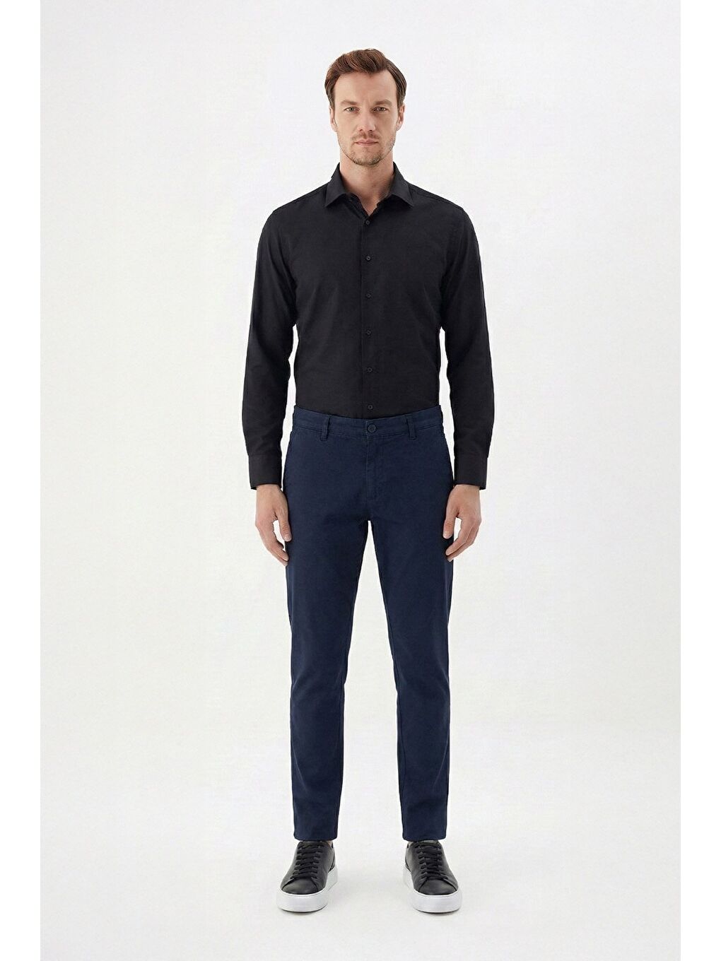 Erkek Klasik Lacivert Günlük Pantolon-1