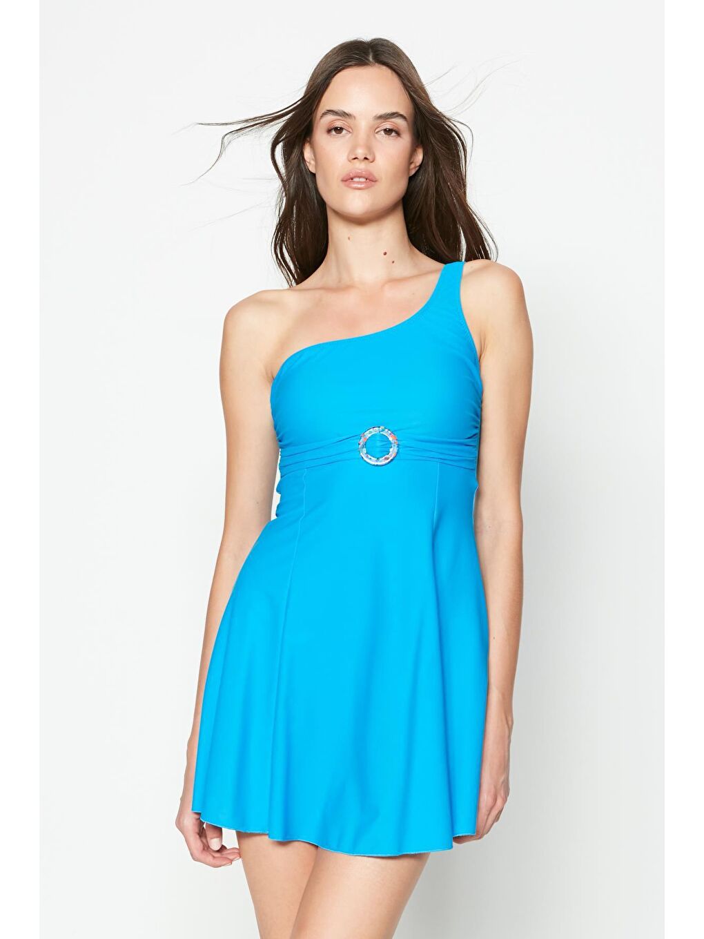 Tek Omuz Mayo 7511 Turkuaz