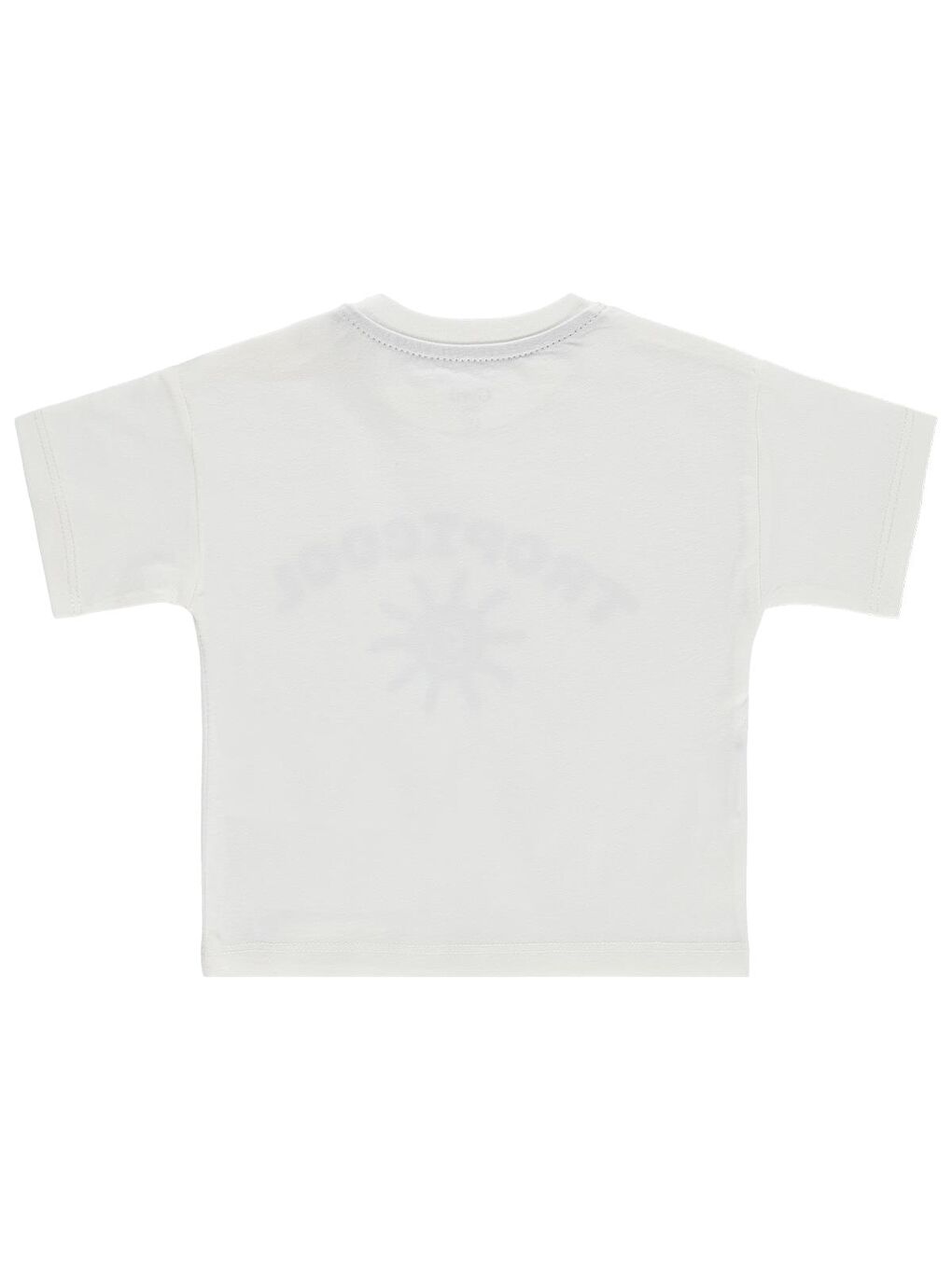 Baby Tropicool Baskılı 3-12 Ay Tişört - Ekru-1