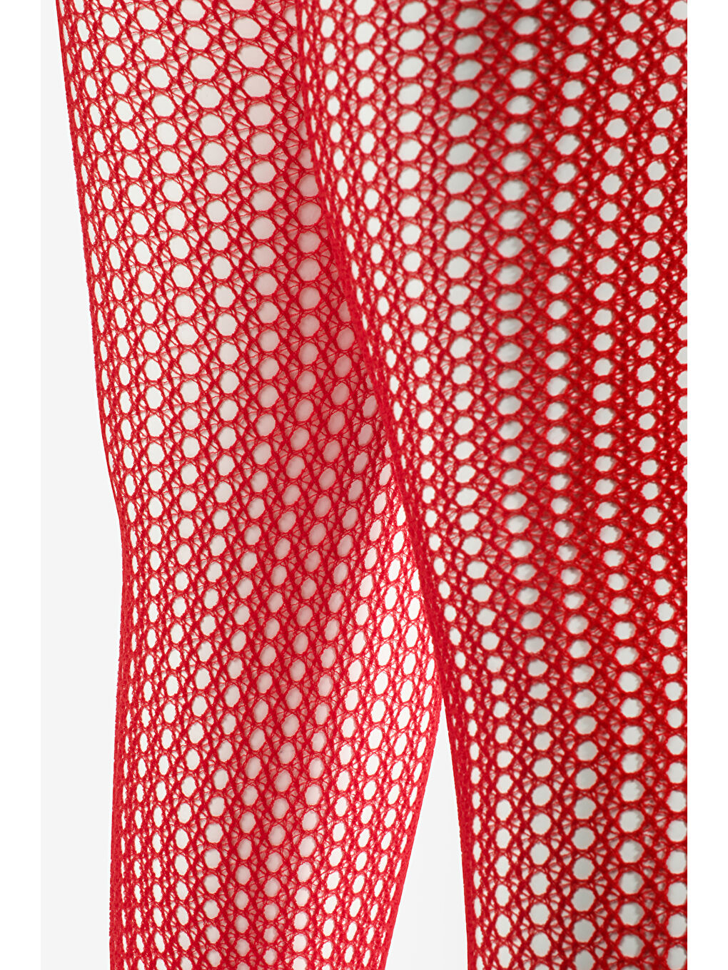 Kırmızı Dantel File Kız Çocuk Külotlu Çorap-1