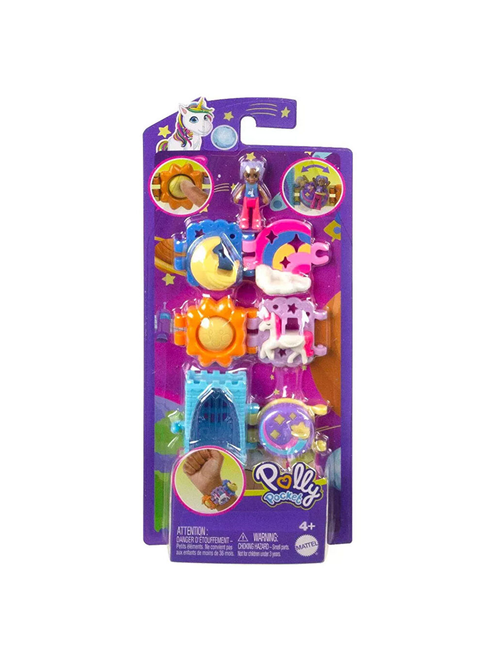 Polly Pocket Renksiz Bileklik Olabilen Sevimli Oyun Setleri HKV67-HKV68