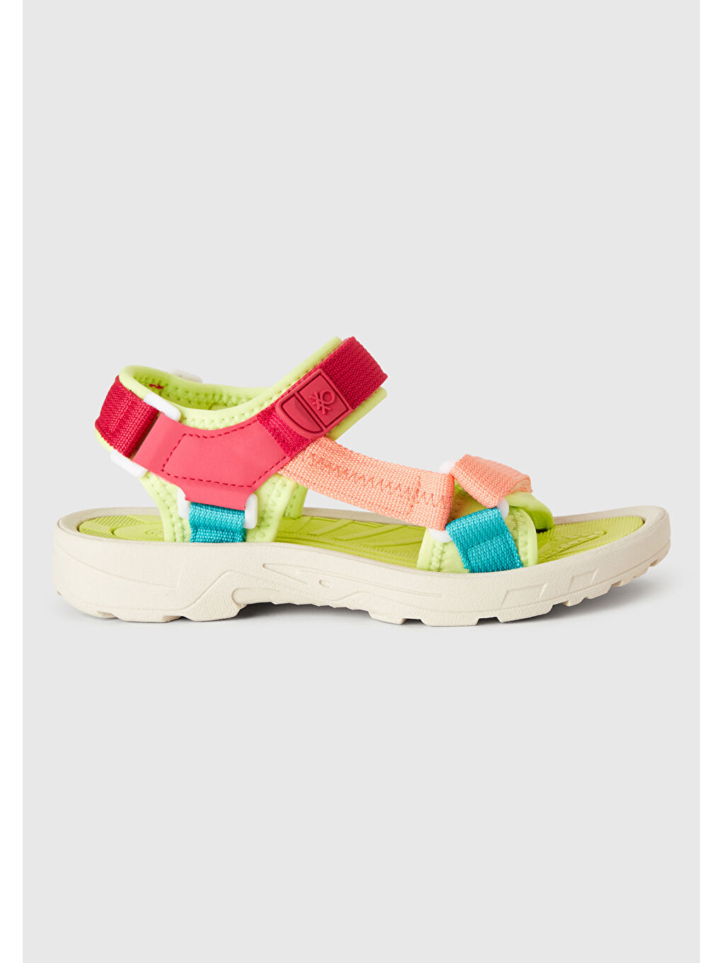 Erkek Çocuk Sarı Çift Bantlı Cırt Cırtlı Sandalet