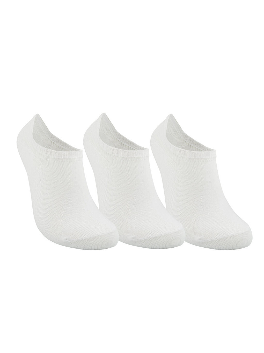 Sneaker 3 Pack Unisex Beyaz Çorap