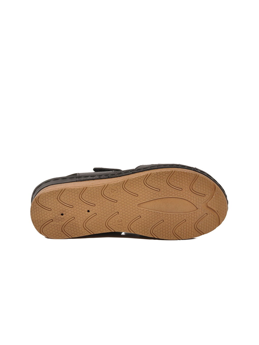 Siyah Hafif Cırtlı Anatomik Kadın Sandalet 101-990 Z-4