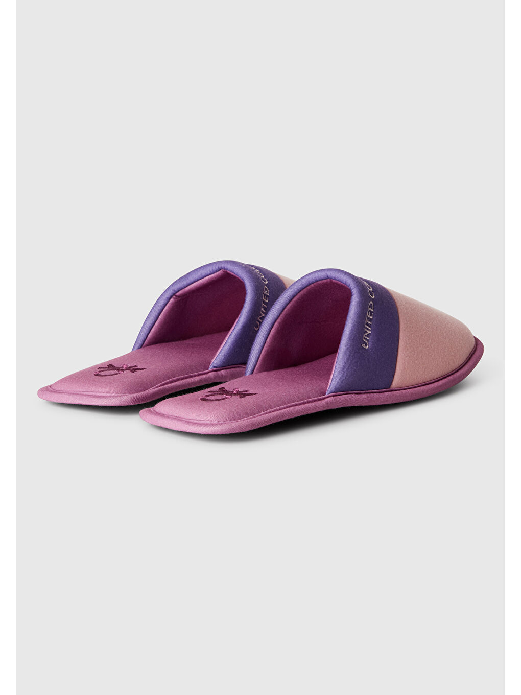 Unisex Pembe Logo Baskılı Çok Renkli Ev Terliği-1