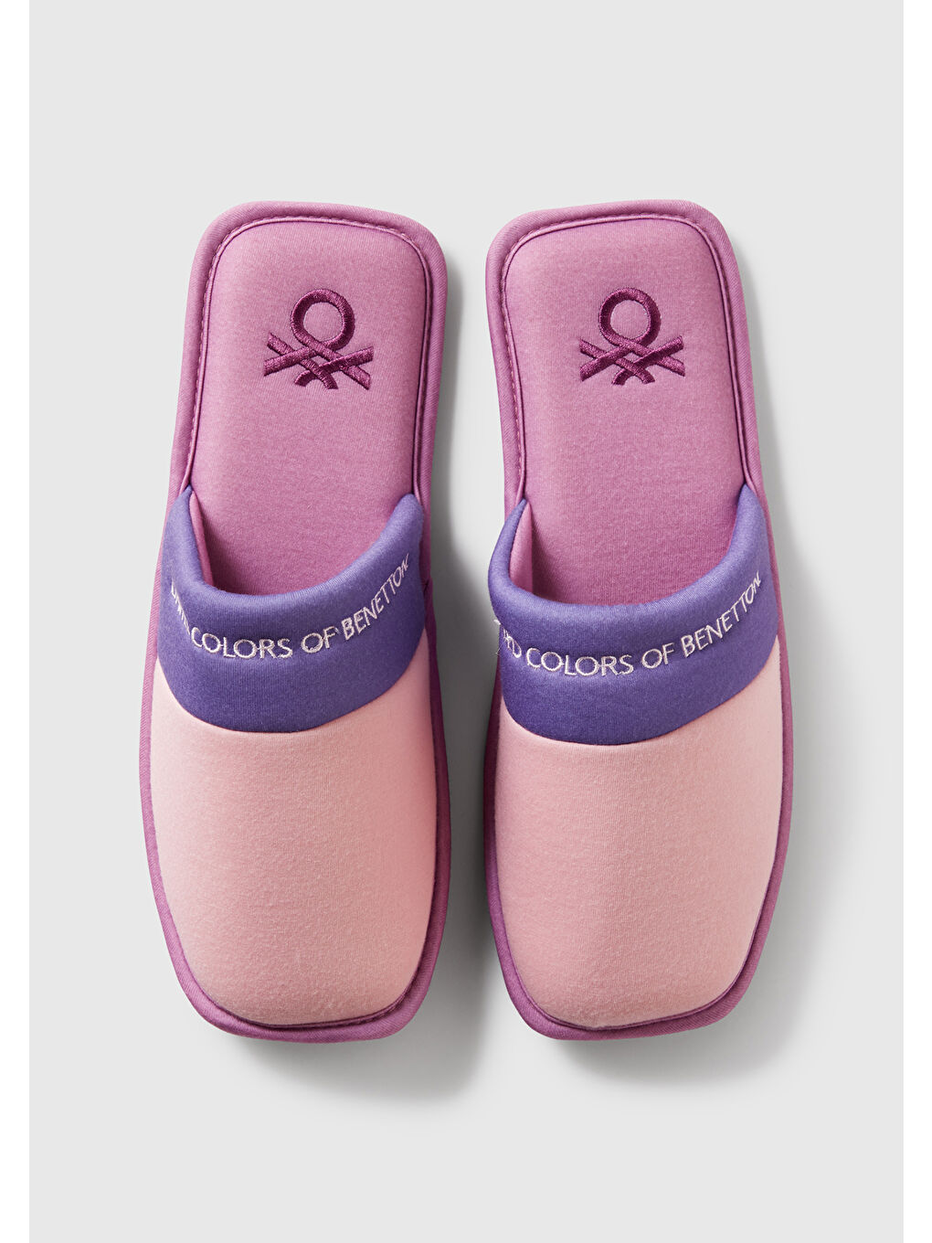 Unisex Pembe Logo Baskılı Çok Renkli Ev Terliği-3