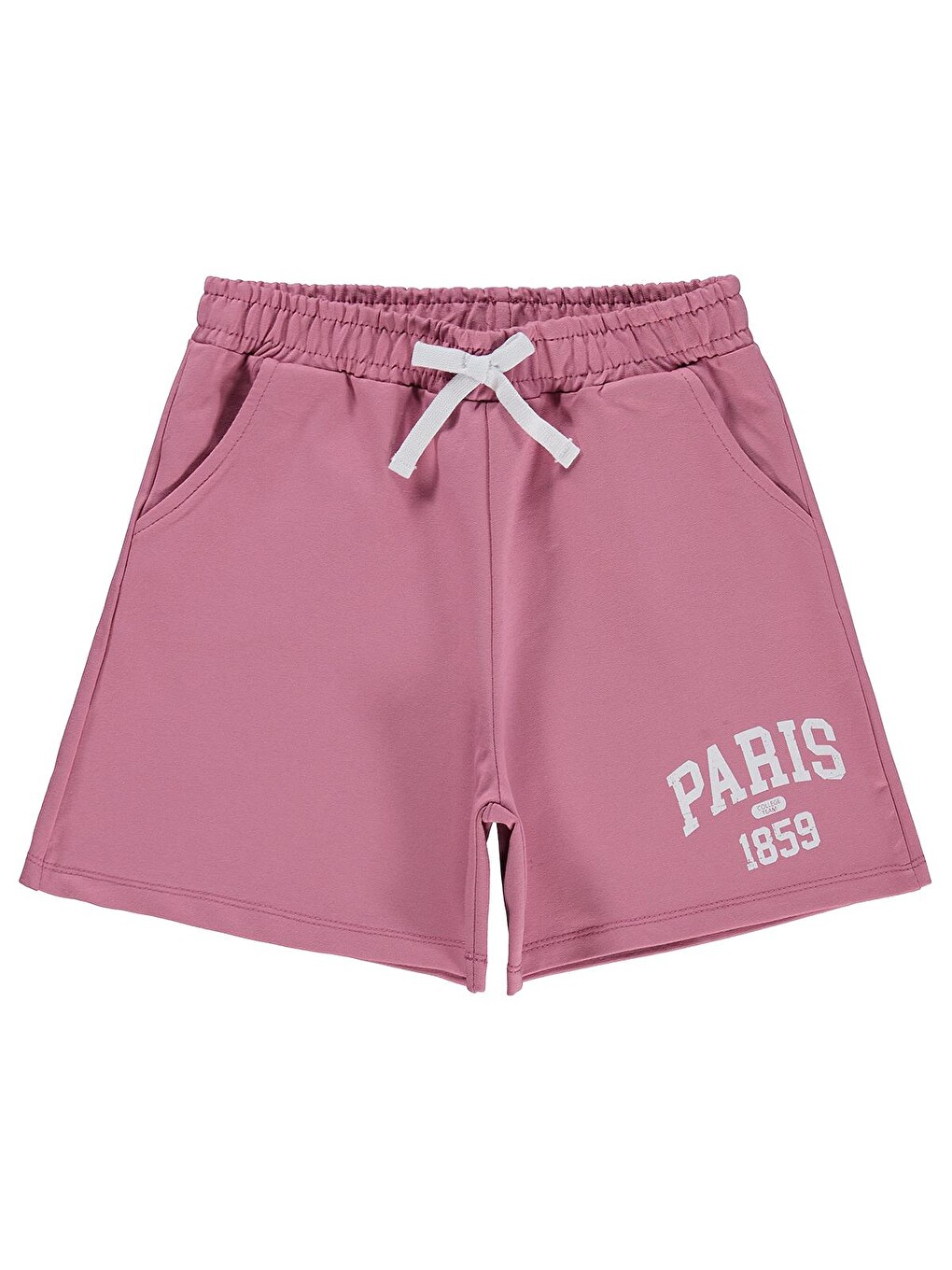 Girls Paris Baskılı 6-9 Yaş Şort - Pembe