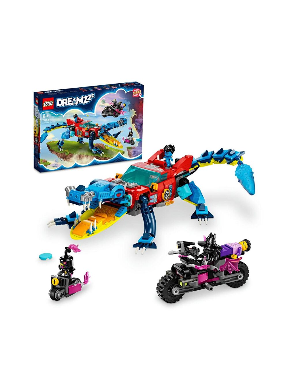 Lego Beyaz-Renklibaskı DREAMZzz Timsah Araba 71458